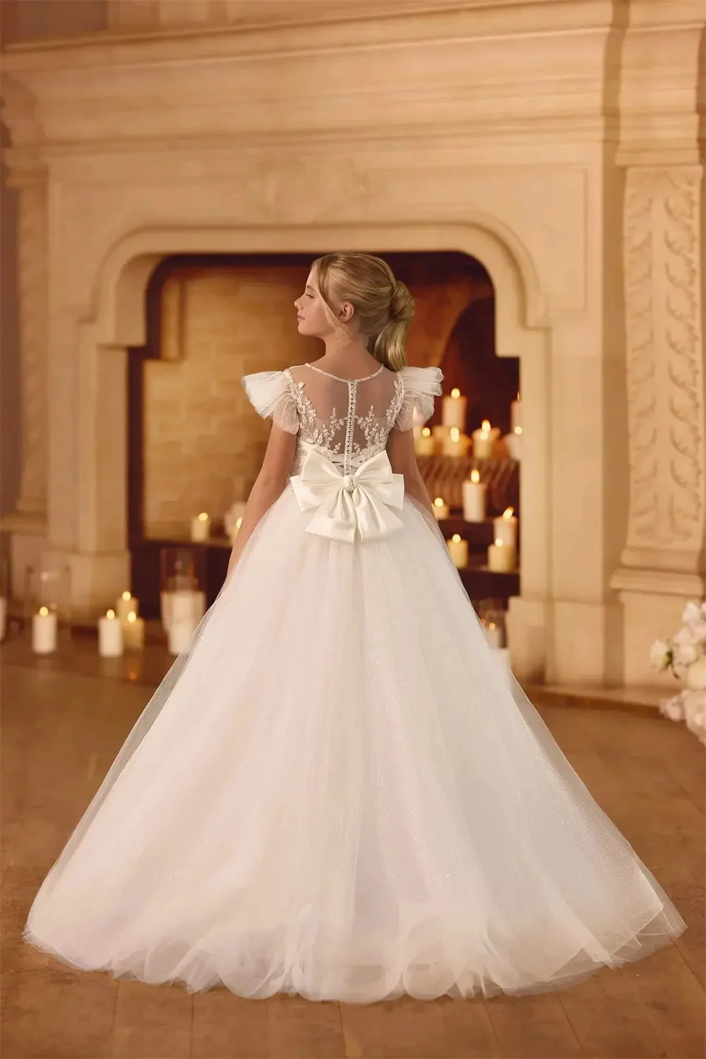 Luxury Ivory Wedding Party Dress For Girl Pleat Sequined Applique Lace Long Ball Customized Elegant First Communion Dress
Luxury Ivory Wedding Party Dress For Girl Pleat Sequined Applique Lace Long Ball Customized Elegant First Communion Dress