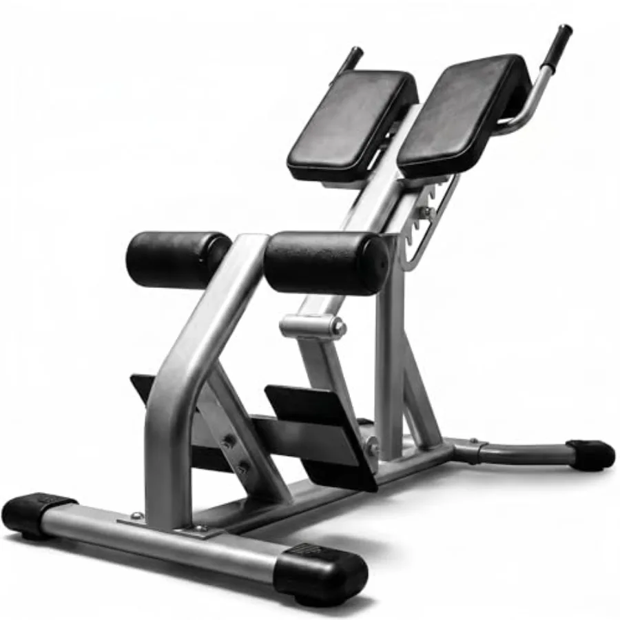Home gym back extension machine with adjustable Roman chair, steel frame, black/red finish, 660 lbs capacity, ergonomic design
Home gym back extension machine with adjustable Roman chair, steel frame, black/red finish, 660 lbs capacity, ergonomic design