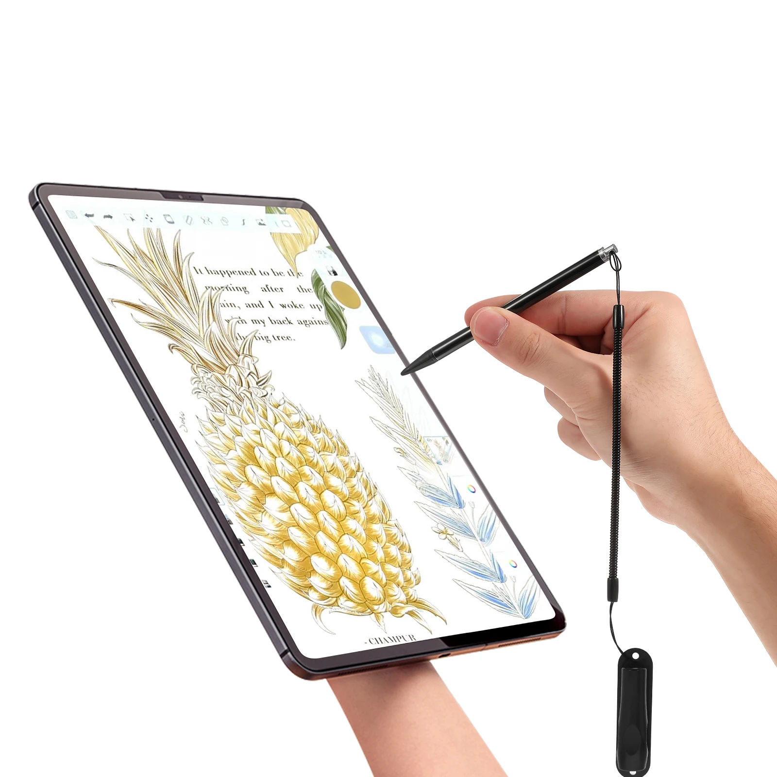 Resistive Screen Lanyard Car Digital Notebook Precision Stylus with Tether Spring Rope for Electronics Tablet Pen Active Stylus
Resistive Screen Lanyard Car Digital Notebook Precision Stylus with Tether Spring Rope for Electronics Tablet Pen Active Stylus