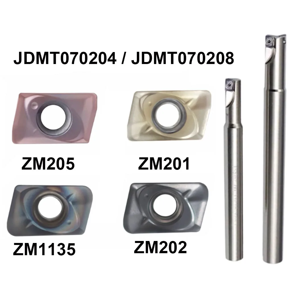 10pcs JDMT070204 JDMT070204-ZK JDMT070208 JDMT070208-ZK Small diameter fast feed CNC milling insert + JXM07 Milling cutter bar
10pcs JDMT070204 JDMT070204-ZK JDMT070208 JDMT070208-ZK Small diameter fast feed CNC milling insert + JXM07 Milling cutter bar