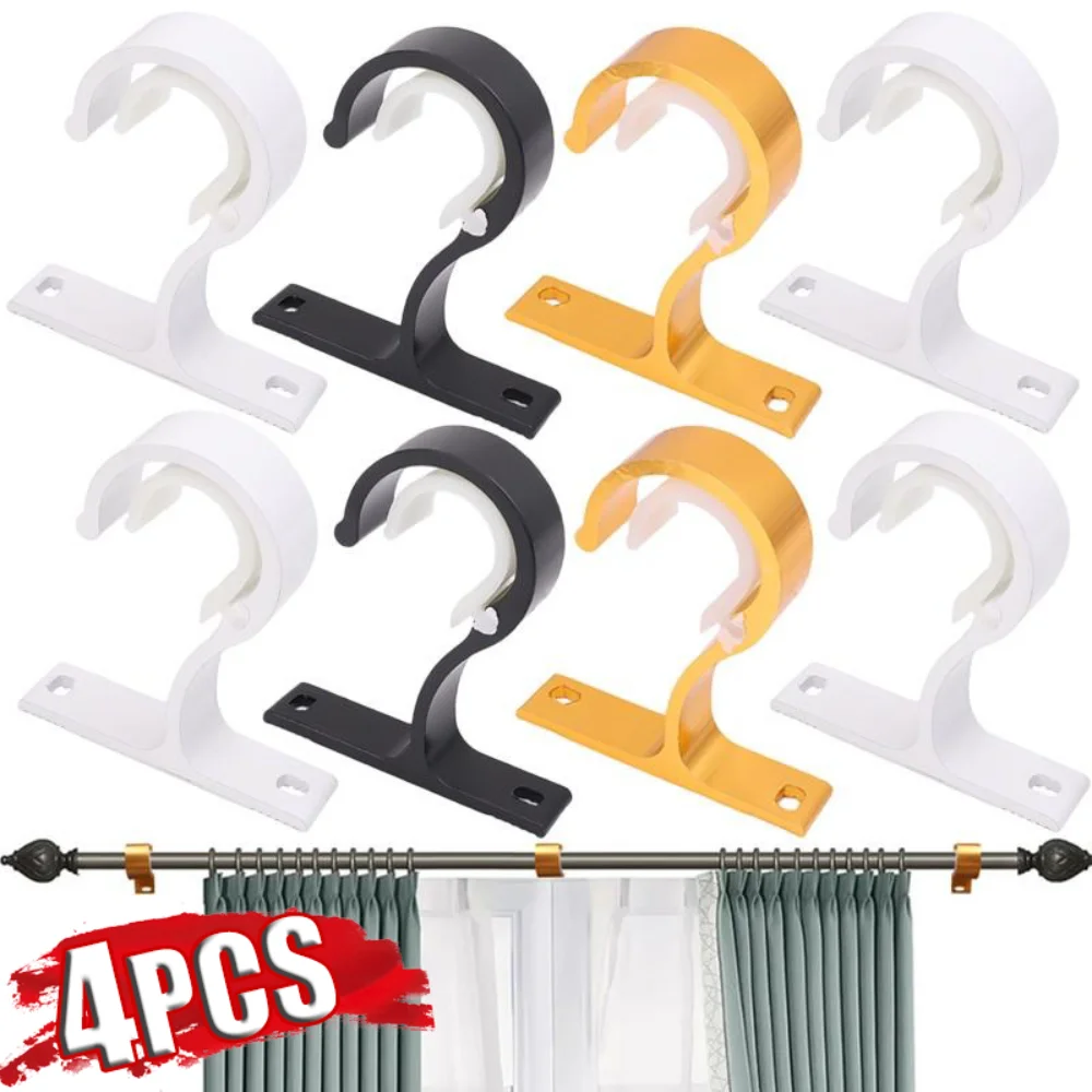 1-4pcs Curtain Rods Bracket Hanger Hook with Crossbar Fixing Clip Wall Hooks Organizer Rails Rack Home Storage Support Clamp
1-4pcs Curtain Rods Bracket Hanger Hook with Crossbar Fixing Clip Wall Hooks Organizer Rails Rack Home Storage Support Clamp