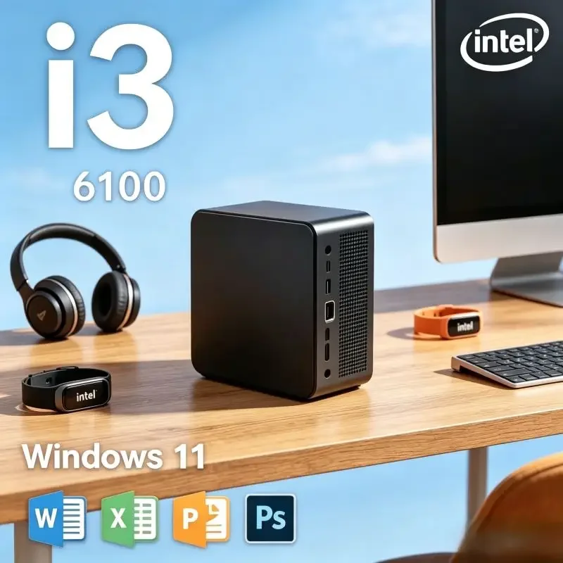 Home Entertainment Mini PC I3 6100 Win11 Pro 16GB RAM 1TB/2TB SSD WiFi6 BT5.2 Smooth Video Stream Family Daily Desktop
Home Entertainment Mini PC I3 6100 Win11 Pro 16GB RAM 1TB/2TB SSD WiFi6 BT5.2 Smooth Video Stream Family Daily Desktop