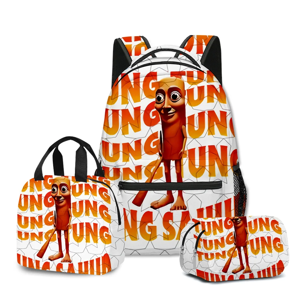 Hip Hop Youthful Trendy tungtungtung 3D Print 3pcs/Set Student Travel bags Laptop Daypack Backpack Lunch Bag Pencil Case
Hip Hop Youthful Trendy tungtungtung 3D Print 3pcs/Set Student Travel bags Laptop Daypack Backpack Lunch Bag Pencil Case