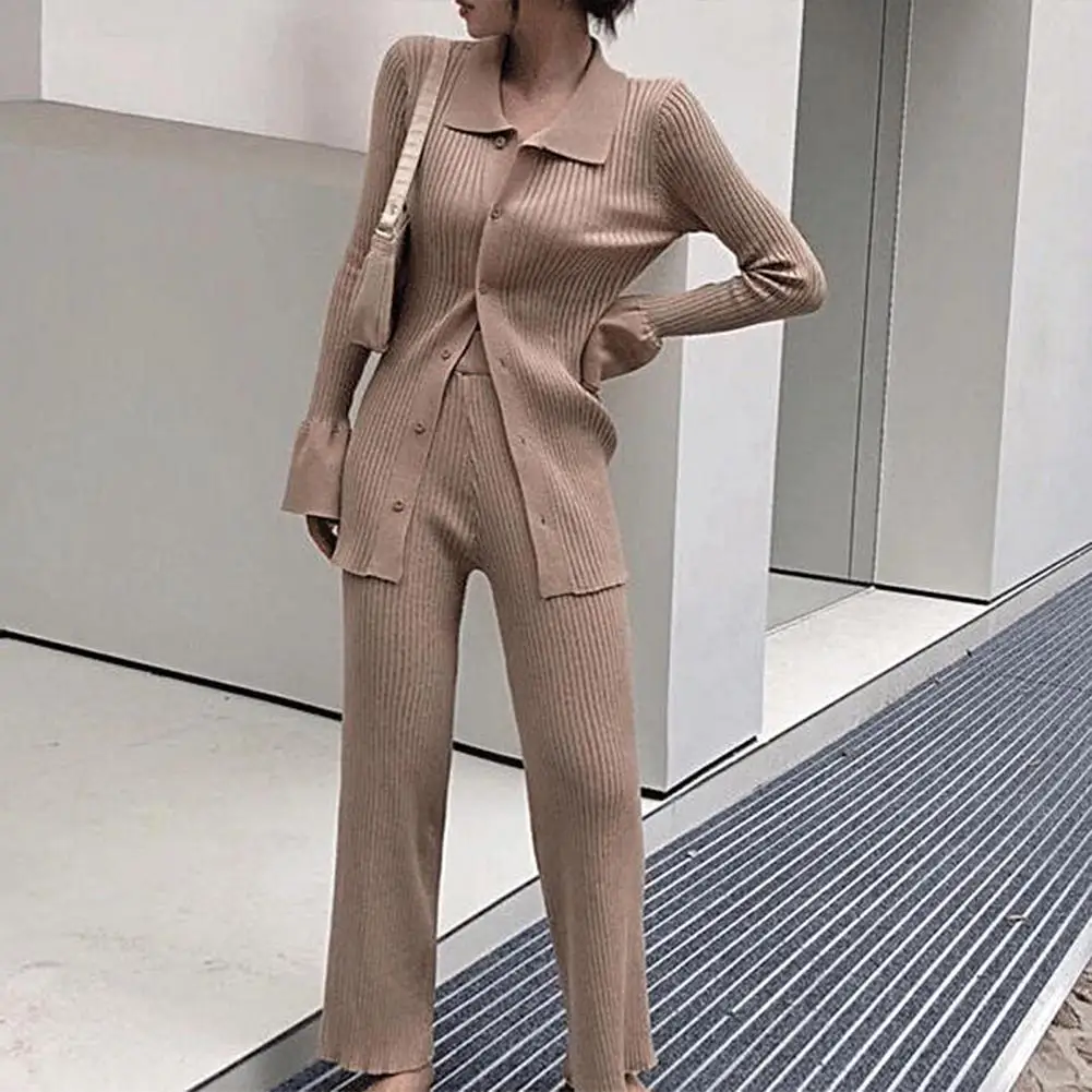 2 Pcs/Set Sweater Coat Pants Set Slim Fit Elastic Warm Casual Flared Sleeves Women Sweater Trousers Suit Female Clothes Hot 2023
2 Pcs/Set Sweater Coat Pants Set Slim Fit Elastic Warm Casual Flared Sleeves Women Sweater Trousers Suit Female Clothes Hot 2023