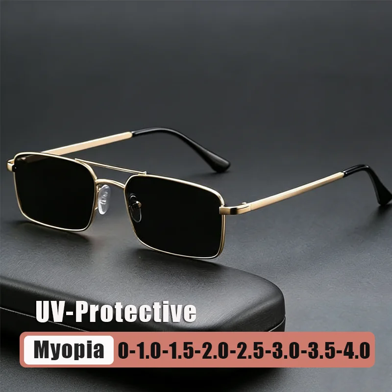 Retro Double-Bridge UV-Protective Myopia Glasses Stylish Trendy Men's Sunglasses Diopter 0 To -4.0 Classic Driving Shades
Retro Double-Bridge UV-Protective Myopia Glasses Stylish Trendy Men's Sunglasses Diopter 0 To -4.0 Classic Driving Shades