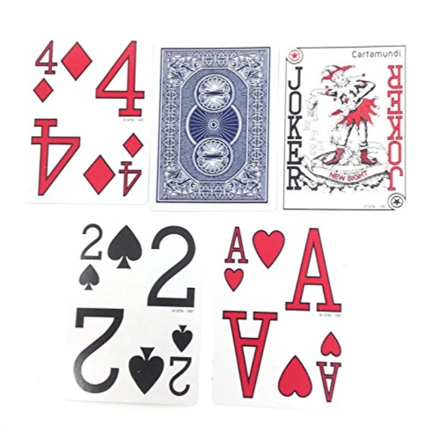 Low Vision Playing Cards for card games made of premium PVC material black background with white high-contrast numbers and symb
Low Vision Playing Cards for card games made of premium PVC material black background with white high-contrast numbers and symb