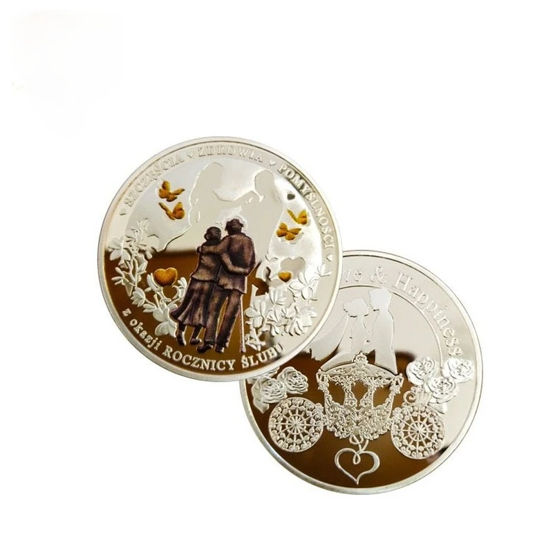 Forever Love Silver Commemorative Coin Romantic Lucky Wedding Anniversary Collection Valentine's Day Gifts by FlowersLin
Forever Love Silver Commemorative Coin Romantic Lucky Wedding Anniversary Collection Valentine's Day Gifts by FlowersLin