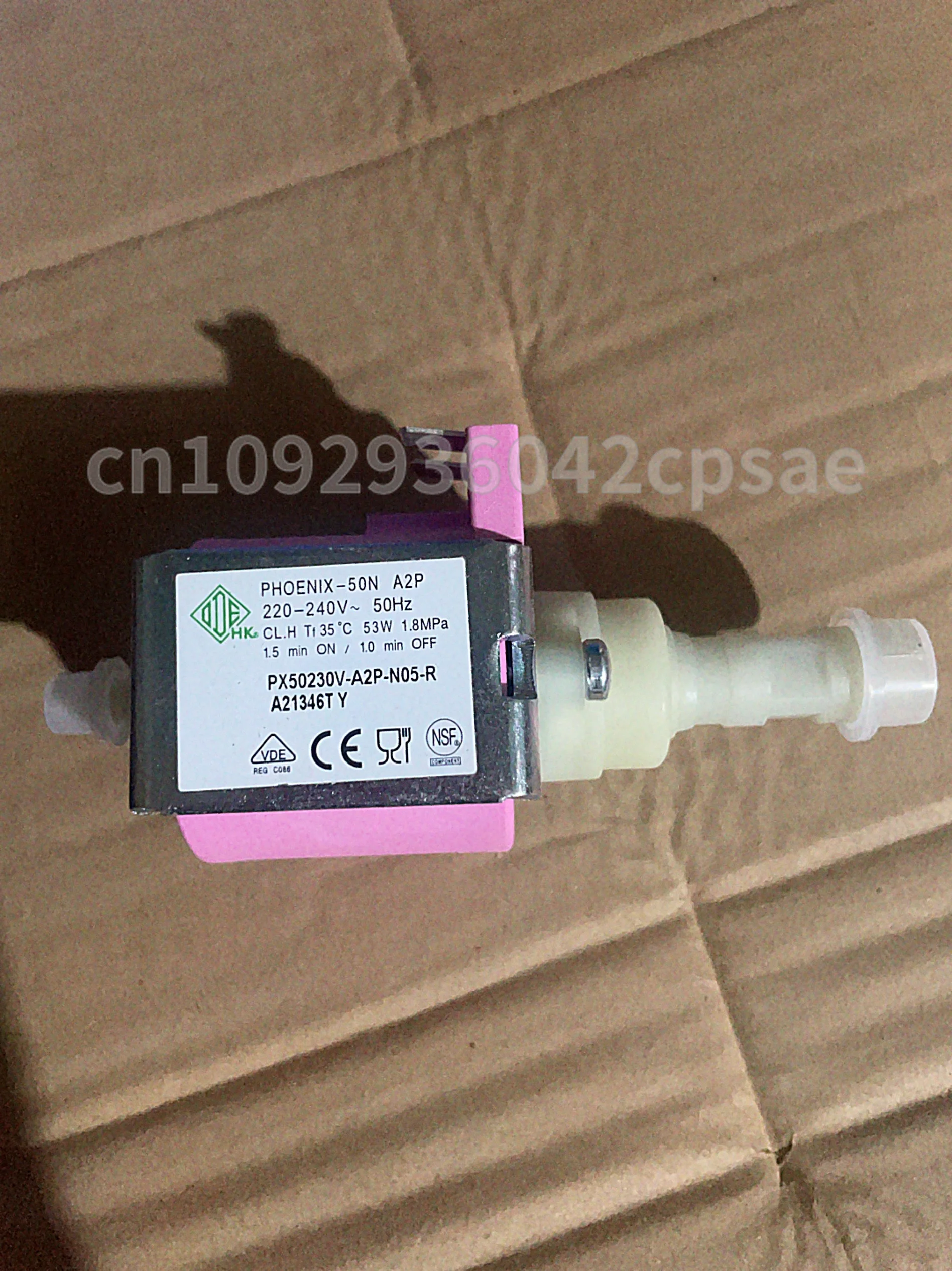 Original ODE PHOENIX-50N electromagnetic pump coffee machine universal water pump 220V 53W
Original ODE PHOENIX-50N electromagnetic pump coffee machine universal water pump 220V 53W