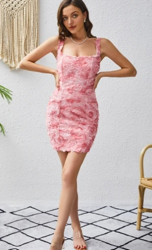 Women's Sweet Dress 2025 Autumn Winter Latest Camisole Style Three Dimensional Rose Blossom Strap One Step Skirt Short Skirt
Women's Sweet Dress 2025 Autumn Winter Latest Camisole Style Three Dimensional Rose Blossom Strap One Step Skirt Short Skirt
