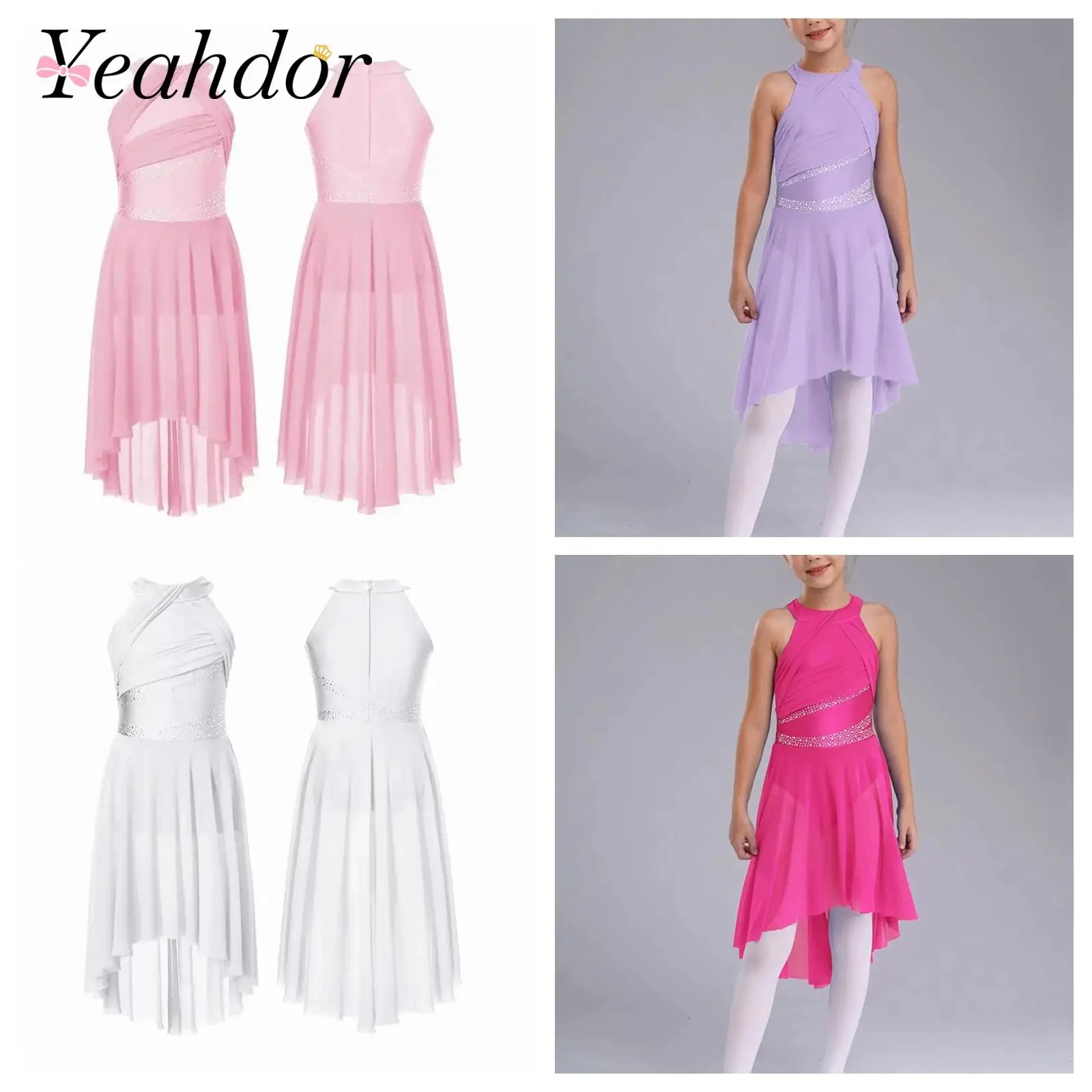 Rhinestone Dance Dress for Girls Sleeveless Teens Dancewear Gymnastics Leotard Ballet Dresses Children Lyrical Dance Costume
Rhinestone Dance Dress for Girls Sleeveless Teens Dancewear Gymnastics Leotard Ballet Dresses Children Lyrical Dance Costume
