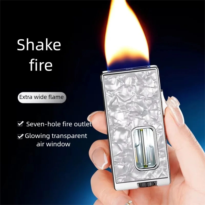 2025 NEW Open Fire Butane Gas Metal Lighter LED Visible Gas Window Sensing Shake Ignition Electric Lighter Smoking Men's Gift
2025 NEW Open Fire Butane Gas Metal Lighter LED Visible Gas Window Sensing Shake Ignition Electric Lighter Smoking Men's Gift