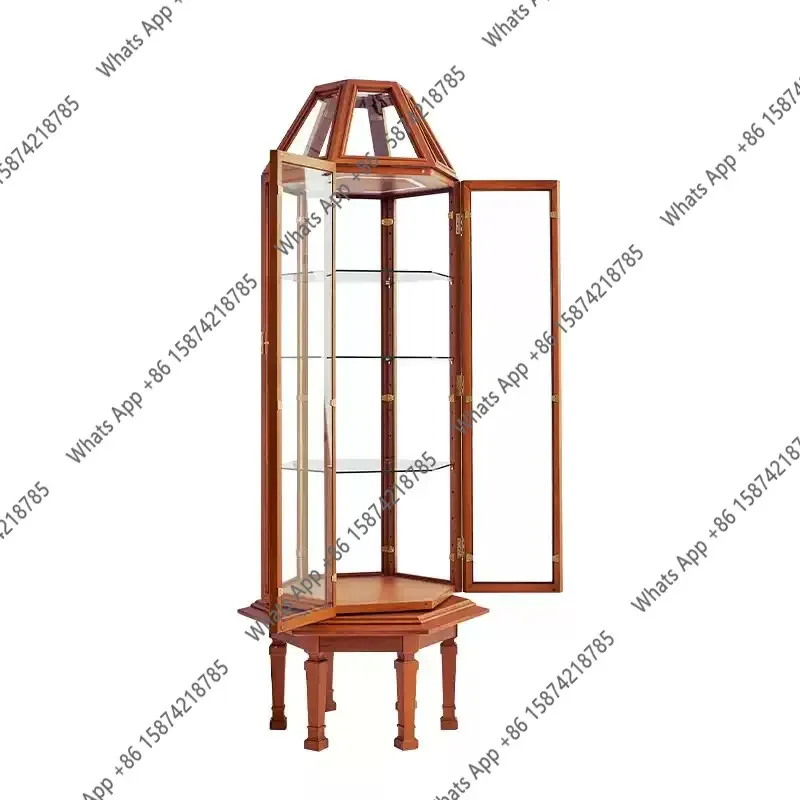X36 Solid Wood 360-degree Rotating Glass Decorative Cabinet Display Cabinet European Single-door Red Wine Cabinet Against The Wa
X36 Solid Wood 360-degree Rotating Glass Decorative Cabinet Display Cabinet European Single-door Red Wine Cabinet Against The Wa