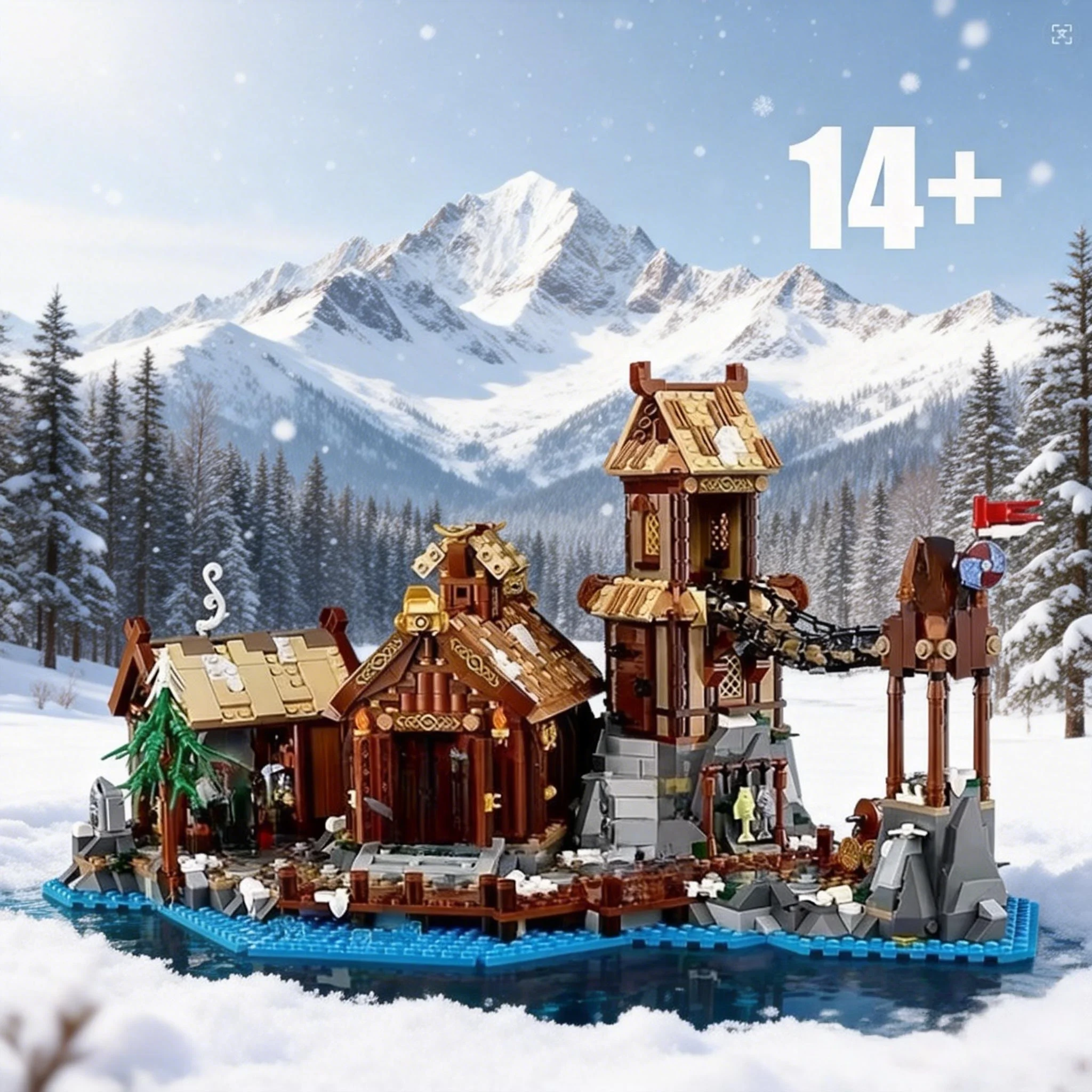 Новый конструктор «Деревня викингов» 2026 года, 2103 детали, MOC-модель для сборки, для взрослых, средневековая скандинавская архитектура, коллекционный набор
Новый конструктор «Деревня викингов» 2026 года, 2103 детали, MOC-модель для сборки, для взрослых, средневековая скандинавская архитектура, коллекционный набор