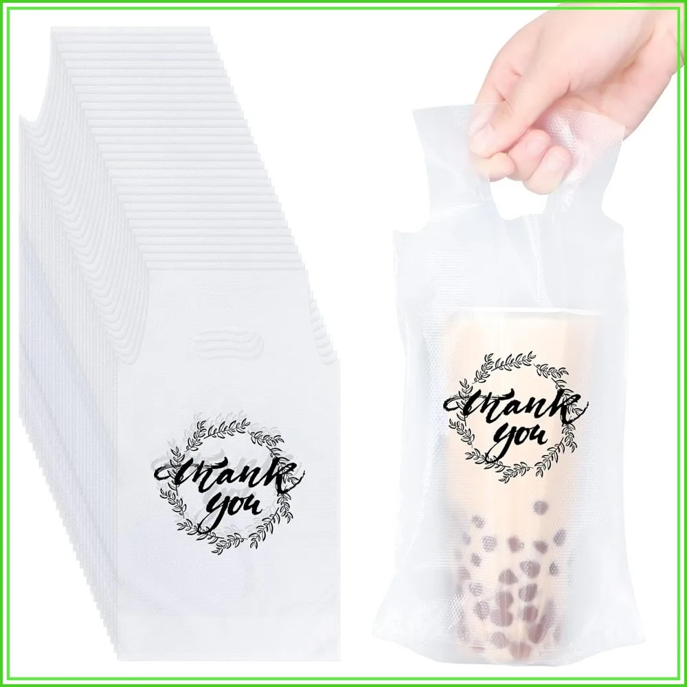 1000 Pcs Drink Carrier for Delivery, Plastic Carrier Bags with Handle, Clear Poly Bags Bulk for Coffee Tea Beverage Juice (Hold 1 Cup)
1000 Pcs Drink Carrier for Delivery, Plastic Carrier Bags with Handle, Clear Poly Bags Bulk for Coffee Tea Beverage Juice (Hold 1 Cup)