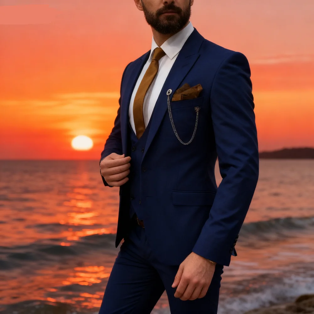 Formal Monochromatic Wedding Tuxedos for Men Bachelor Party Graduation Celebration Snoking Outfit Men's Clothing Set
Formal Monochromatic Wedding Tuxedos for Men Bachelor Party Graduation Celebration Snoking Outfit Men's Clothing Set