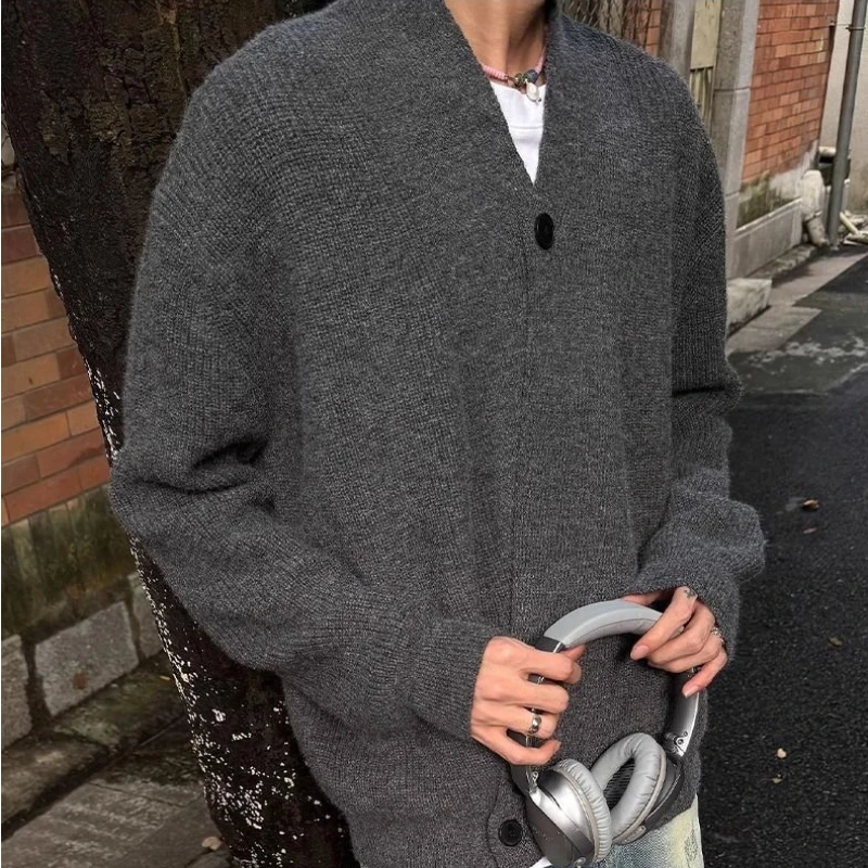 Sweater and Sweater Jacket Men's Autumn Cardigan Solid Color Versatile Relaxed Lazy and High-end Top Couple's Jacket
Sweater and Sweater Jacket Men's Autumn Cardigan Solid Color Versatile Relaxed Lazy and High-end Top Couple's Jacket