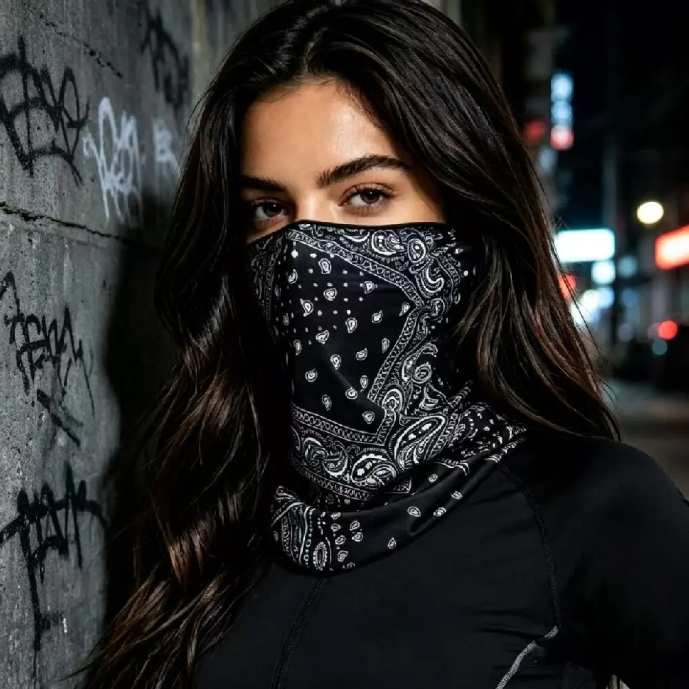 Fashion Punk Sun Mask Men Women All Seasons Ear Protection Scarf Neck Gaiter Scarf Face Mask Hip Hop Bandana Scarf
Fashion Punk Sun Mask Men Women All Seasons Ear Protection Scarf Neck Gaiter Scarf Face Mask Hip Hop Bandana Scarf
