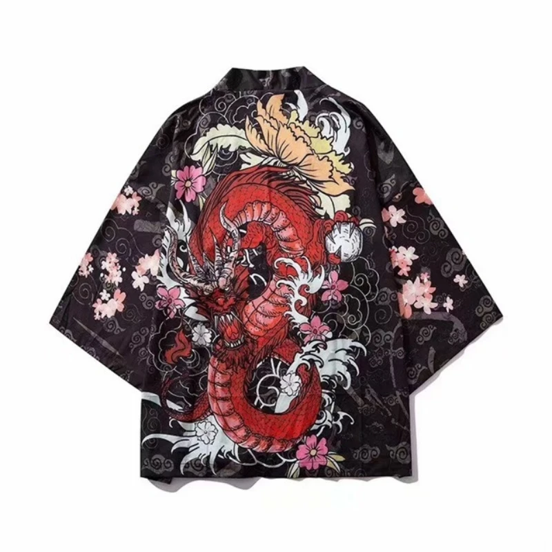 Chinese Dragon Cardigan Harajuku Style Kimono Women Men Japanese Street Samurai Cosplay Yukata Tops Oversize 6XL
Chinese Dragon Cardigan Harajuku Style Kimono Women Men Japanese Street Samurai Cosplay Yukata Tops Oversize 6XL