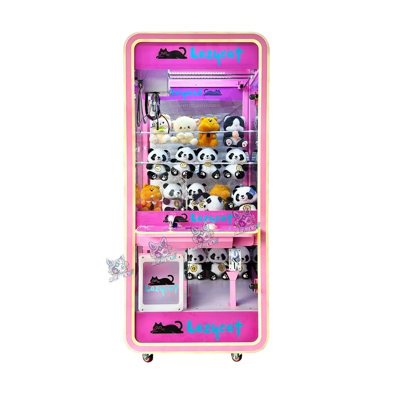 Lazy Cat Commercial Claw Machine Fully Transparent Cabinet Rounded Corner Coin & QR Code Operated Doll Catcher For Game Center
Lazy Cat Commercial Claw Machine Fully Transparent Cabinet Rounded Corner Coin & QR Code Operated Doll Catcher For Game Center