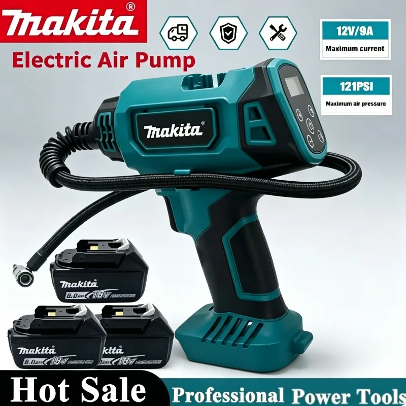 Makita Car Mounted Automatic Tire Inflator 18V Power Tool Air Pump, Portable Handheld Electric Air Compressor
Makita Car Mounted Automatic Tire Inflator 18V Power Tool Air Pump, Portable Handheld Electric Air Compressor