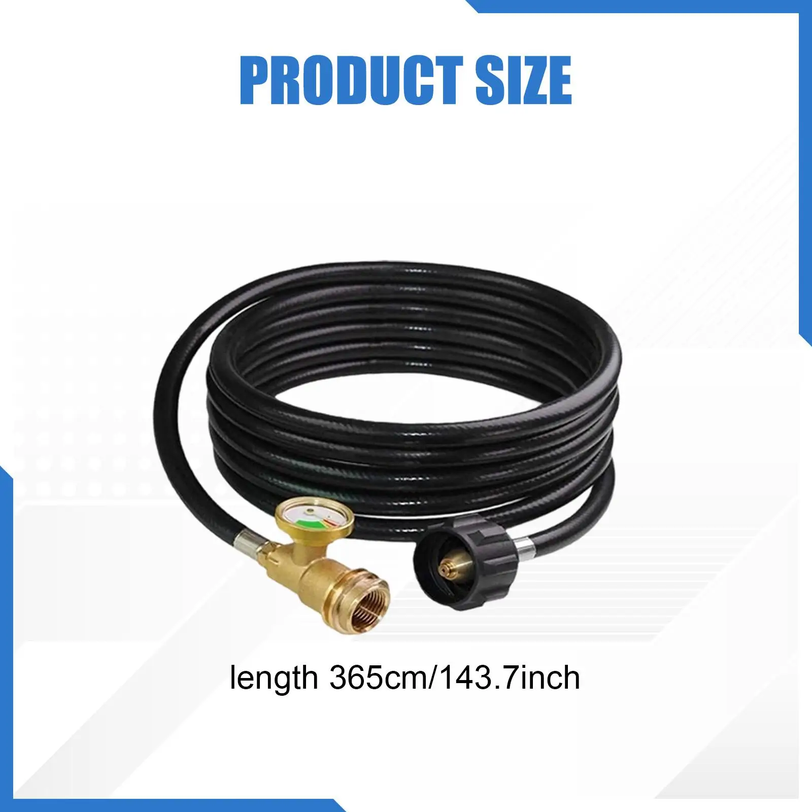 with Pressure Gauge, Tank Extension, 3.65 Meter Replacement Hose for Gas Grill, Outdoor Barbecue And .
with Pressure Gauge, Tank Extension, 3.65 Meter Replacement Hose for Gas Grill, Outdoor Barbecue And .