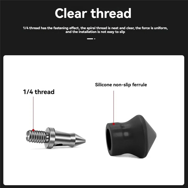 AED7-3Pcs Universal Tripod Foot Spikes Set 1/4 Inch Thread Stainless Steel Tripod Monopod Legs Feet Replacement Parts
AED7-3Pcs Universal Tripod Foot Spikes Set 1/4 Inch Thread Stainless Steel Tripod Monopod Legs Feet Replacement Parts