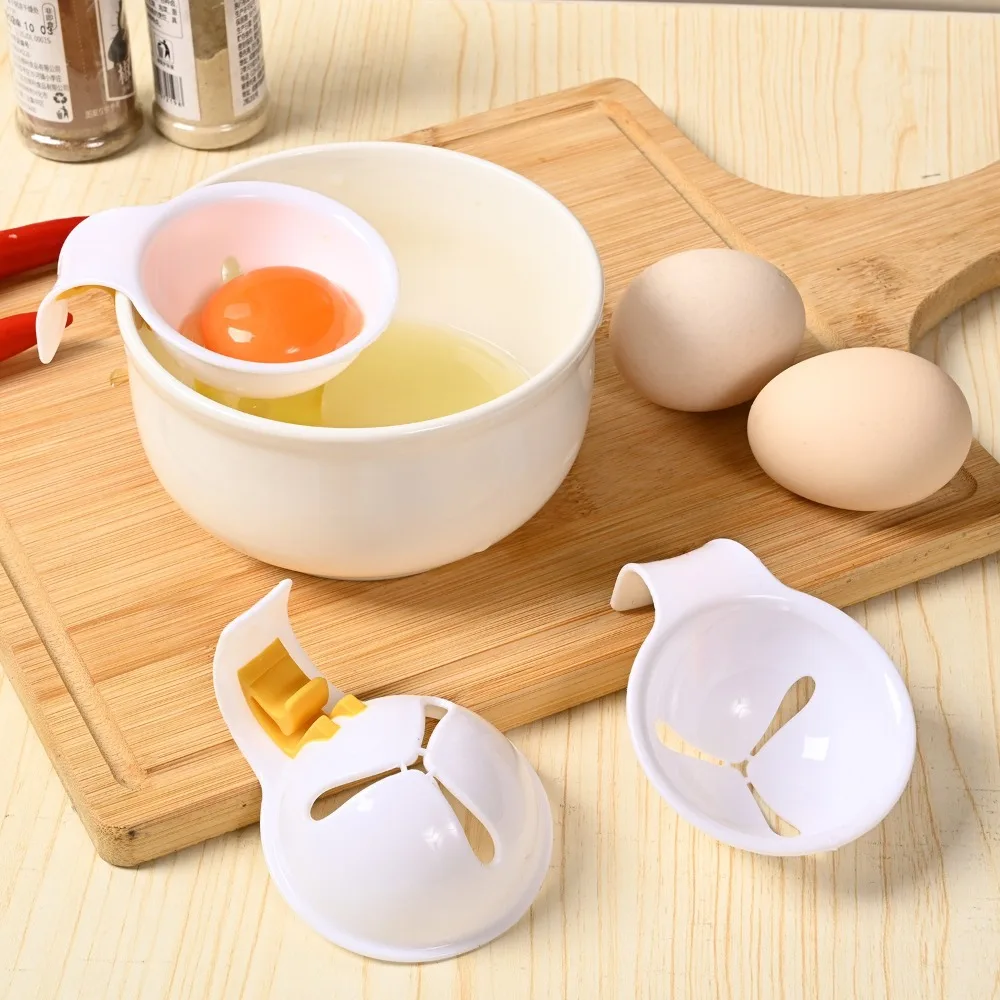 6pcs Food Grade Plastic Egg White Separator with Bowl Buckle Silicone Egg Liquid Filter Manual Cooking Baking Tool 
6pcs Food Grade Plastic Egg White Separator with Bowl Buckle Silicone Egg Liquid Filter Manual Cooking Baking Tool