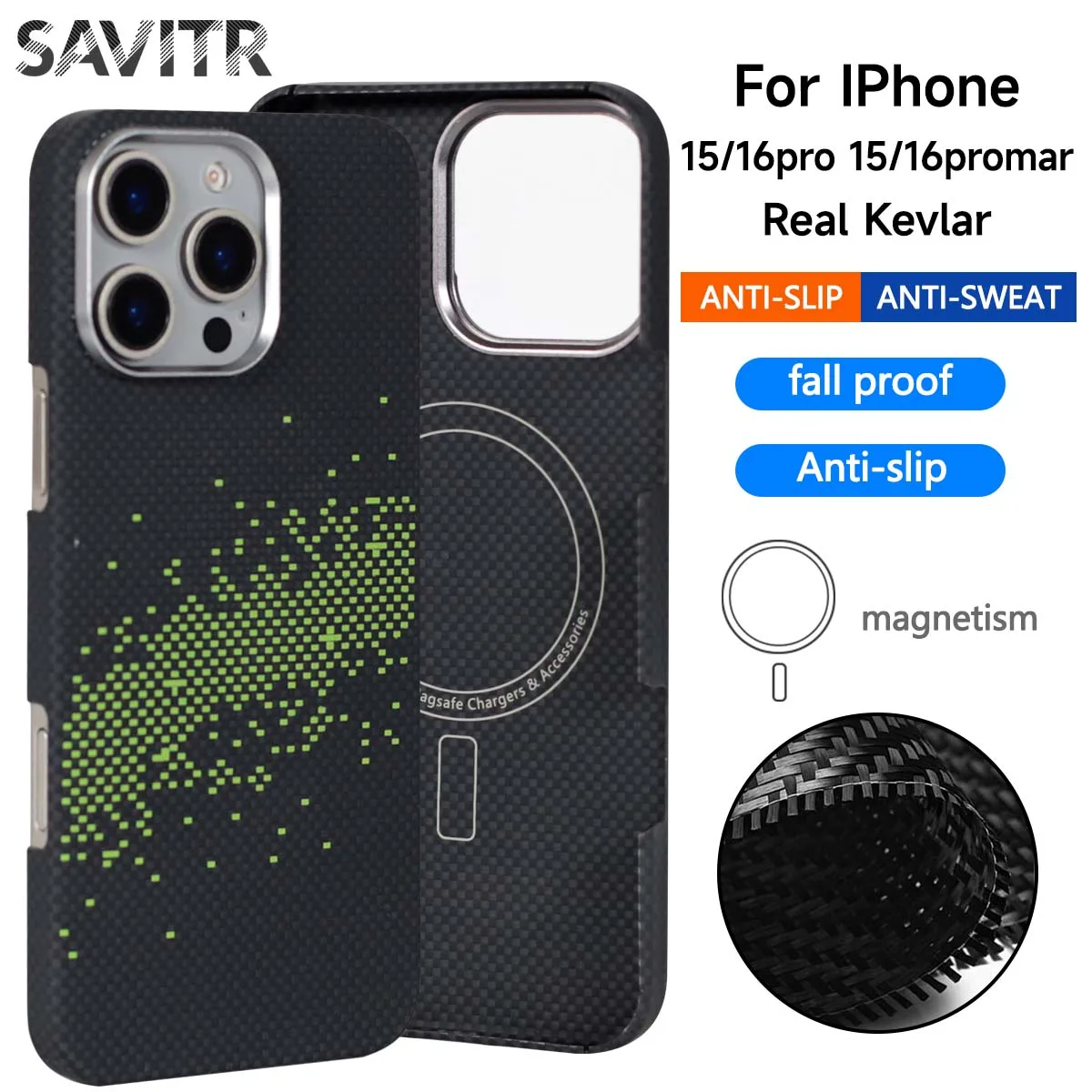Kevlar For Iphone 15pro 15promax Magnetic Aramid Fiber Phone CaseReal Carbon Fiber Case for Iphone 16pro 16promax Case Luxury
Kevlar For Iphone 15pro 15promax Magnetic Aramid Fiber Phone CaseReal Carbon Fiber Case for Iphone 16pro 16promax Case Luxury