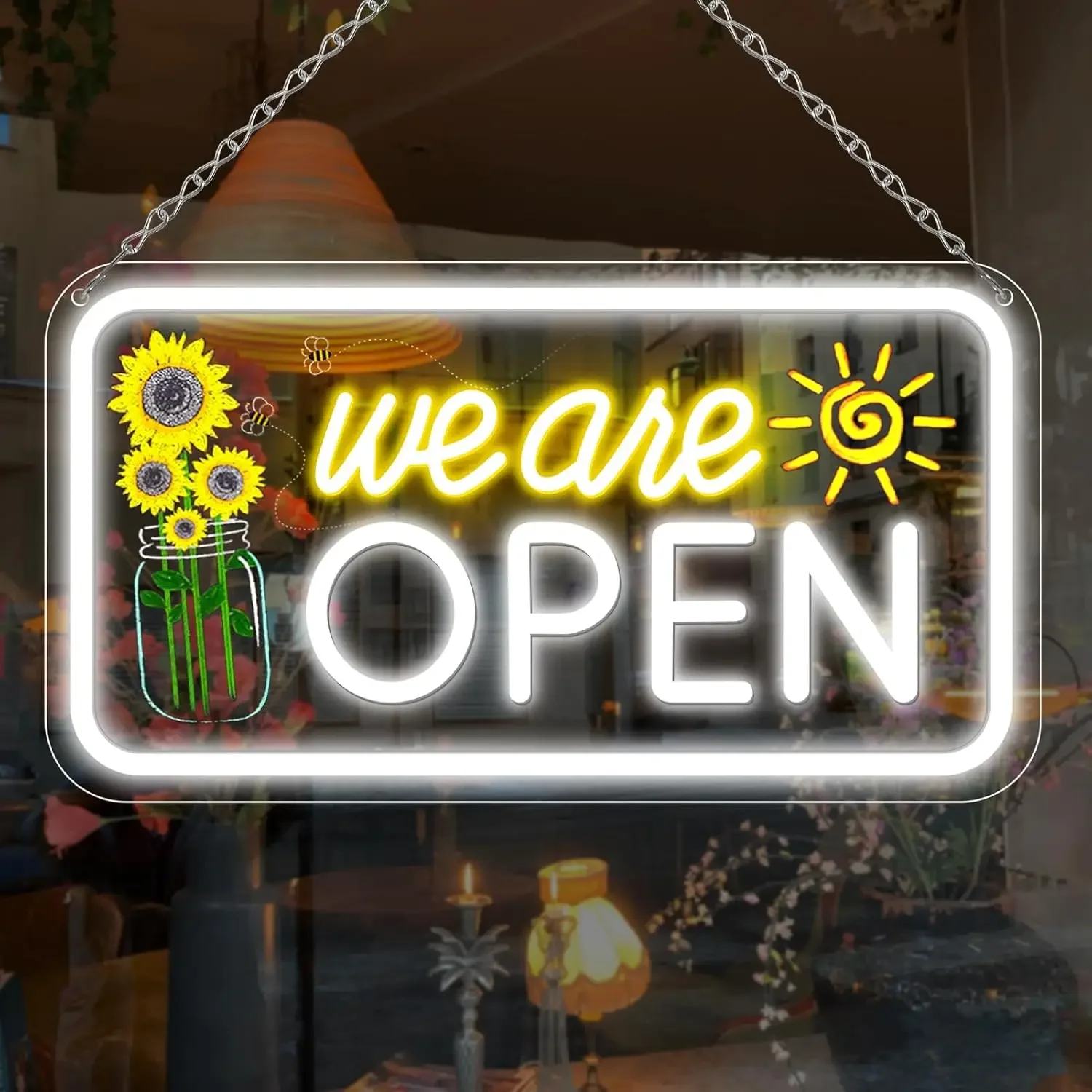 We Are Open Neon Sign Windows Decor Dimmable Neon Light for Business Shop Cafe Bar Restaurant Entrance Event Party Home Decor
We Are Open Neon Sign Windows Decor Dimmable Neon Light for Business Shop Cafe Bar Restaurant Entrance Event Party Home Decor