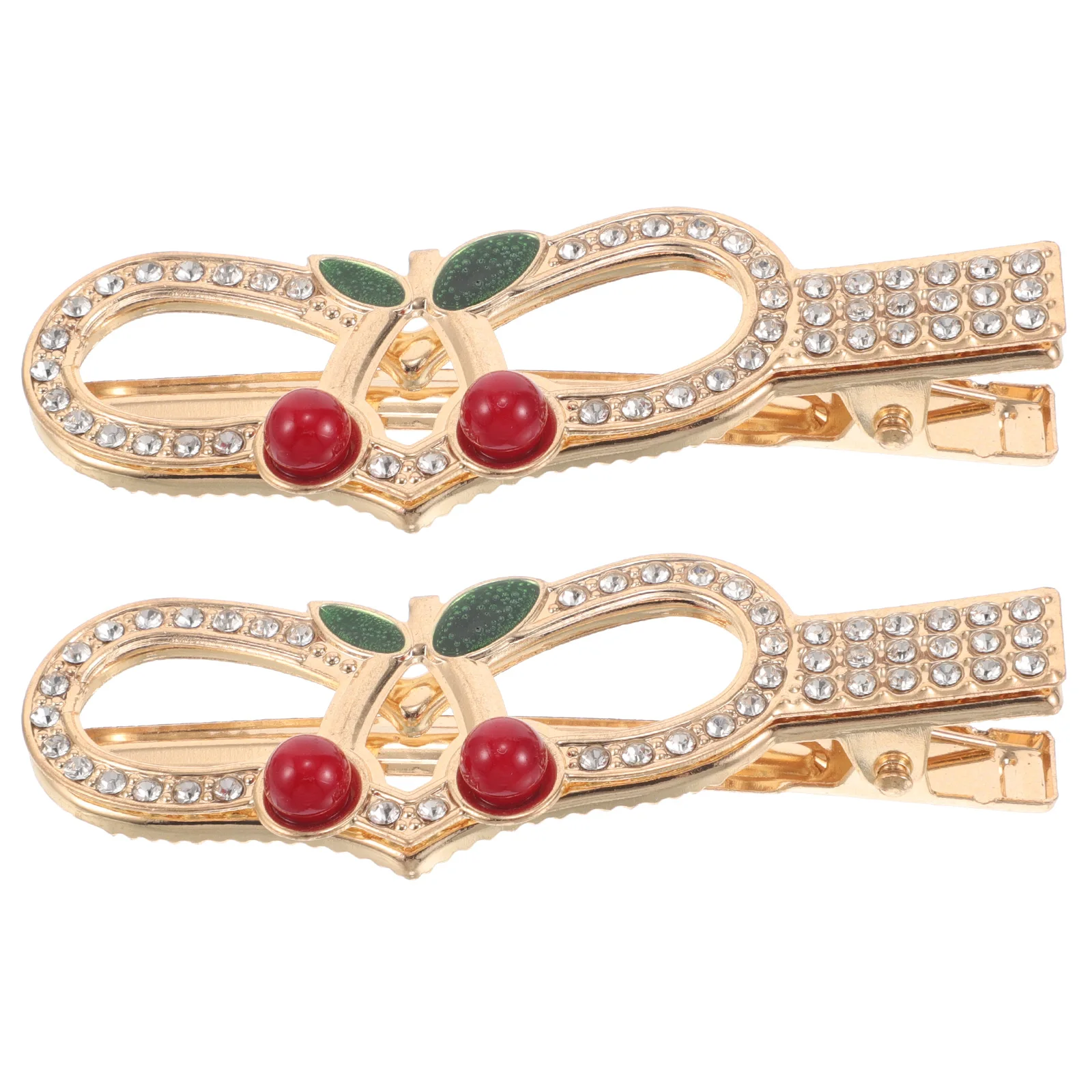 2 pcs Hair Clips Cherry Rhinestone Duckbilled Bangs Front Hair Accessories Women Fashion Party Wedding Hairstyling
2 pcs Hair Clips Cherry Rhinestone Duckbilled Bangs Front Hair Accessories Women Fashion Party Wedding Hairstyling