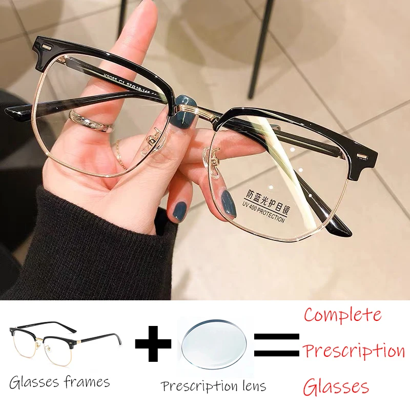 2025 prescription glasses New Fashion Eyebrow Metal Half Trendy Myopia Eyeglass Frame Men's And Women's Danyang
2025 prescription glasses New Fashion Eyebrow Metal Half Trendy Myopia Eyeglass Frame Men's And Women's Danyang