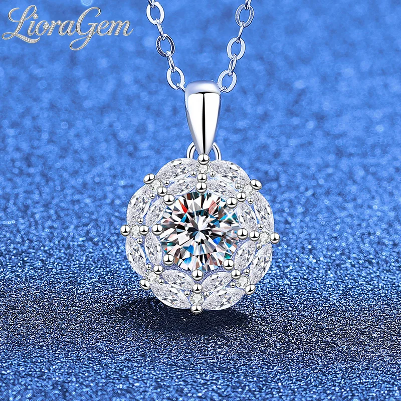 LioraGem Platinum PT950 1-carat Moissanite Diamond Necklace Pendant, Rose Moissanite Women's Fashion Collarbone Chain
LioraGem Platinum PT950 1-carat Moissanite Diamond Necklace Pendant, Rose Moissanite Women's Fashion Collarbone Chain