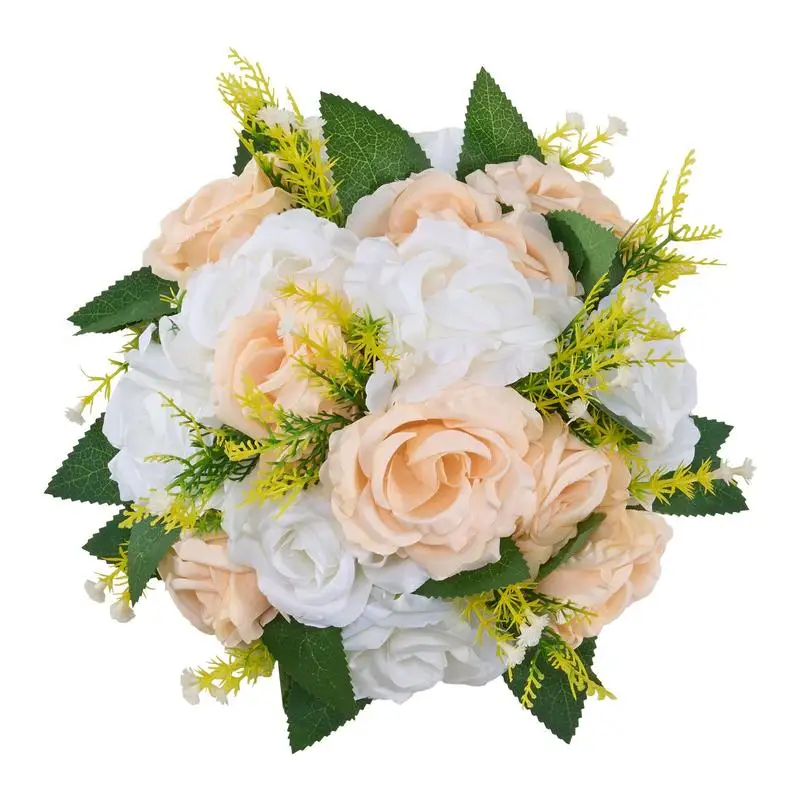 Flower Ball Arrangement Bouquet 10 PCS, 9.5-Inch Diameter Artificial Flower Balls Wedding Table Centerpieces, Rose Arrangements for Wedding Centerpiece Home Decoration, Champagne & White Roses
Flower Ball Arrangement Bouquet 10 PCS, 9.5-Inch Diameter Artificial Flower Balls Wedding Table Centerpieces, Rose Arrangements for Wedding Centerpiece Home Decoration, Champagne & White Roses