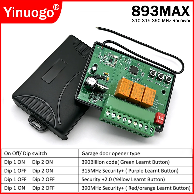 893MAX 892MAX 891MAX 890MAX 893LM 892LM 891LM 971LM 973LM 371LM 373LM Приемник дистанционного управления для гаражных ворот Security 2.0
893MAX 892MAX 891MAX 890MAX 893LM 892LM 891LM 971LM 973LM 371LM 373LM Приемник дистанционного управления для гаражных ворот Security 2.0