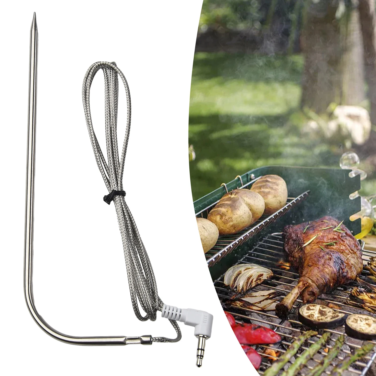 Waterproof Thermometer Probe Replacement For Wireless Remote Digital Cooking Food Meat Stainless Steel Probes
Waterproof Thermometer Probe Replacement For Wireless Remote Digital Cooking Food Meat Stainless Steel Probes