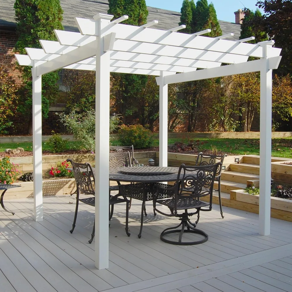 Pergola, Defined Outdoor Space, Maintenance-Free Vinyl, Quick and Easy Assembly, Simple to Clean, Pergola
Pergola, Defined Outdoor Space, Maintenance-Free Vinyl, Quick and Easy Assembly, Simple to Clean, Pergola