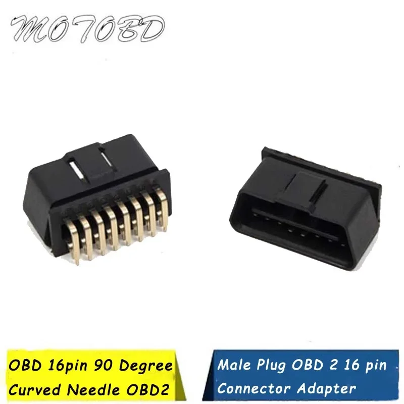 OBD 16pin 90 Degree Curved Needle OBD2 16Pin Male Plug OBD 2 16 pin Connector Adapter Car Accessories Diagnostic Cable
OBD 16pin 90 Degree Curved Needle OBD2 16Pin Male Plug OBD 2 16 pin Connector Adapter Car Accessories Diagnostic Cable