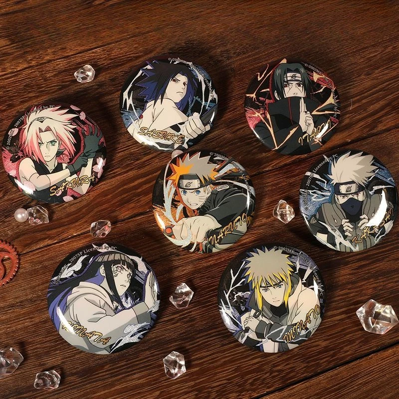 New Naruto Uzumaki Naruto Uchiha Sasuke Haruno Sakura Creative and exquisite anime peripheral badges Simple and versatile brooch
New Naruto Uzumaki Naruto Uchiha Sasuke Haruno Sakura Creative and exquisite anime peripheral badges Simple and versatile brooch