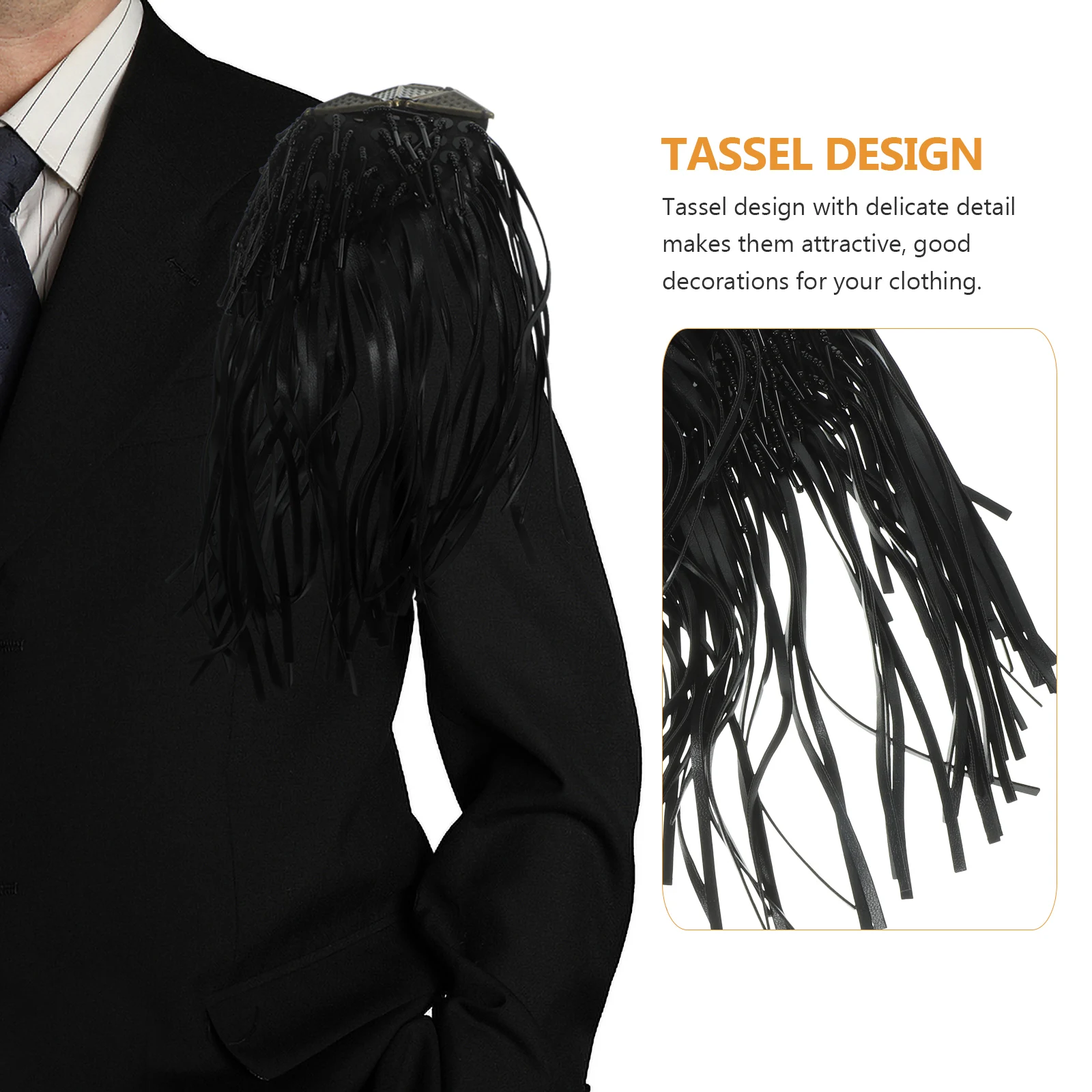 2 pcs Shoulder Tassel Fringe Decor Premium Lightweight Costume Pins Add Charm Gift For Friends Families Fringe Epaulet Decor 
2 pcs Shoulder Tassel Fringe Decor Premium Lightweight Costume Pins Add Charm Gift For Friends Families Fringe Epaulet Decor