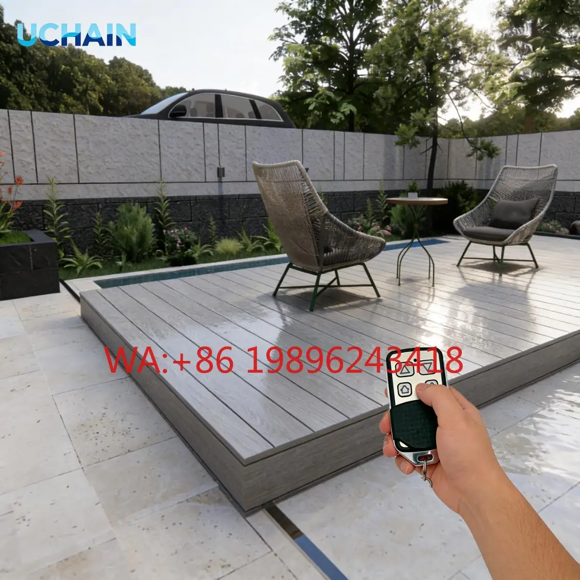 Motorized Sliding Wooden Swimming Pool Cover Stainless Steel Anti-corrosion Remote Control Garden Rooftop Safety Easy Install
Motorized Sliding Wooden Swimming Pool Cover Stainless Steel Anti-corrosion Remote Control Garden Rooftop Safety Easy Install