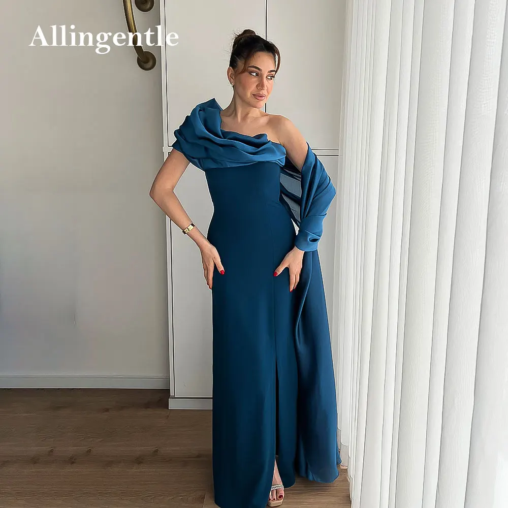 Elegant Blue One Shoulder Women Evening Formal Party Dress Floor-Length Long Prom Dresses vestido de gala noche mujer Customized
Elegant Blue One Shoulder Women Evening Formal Party Dress Floor-Length Long Prom Dresses vestido de gala noche mujer Customized