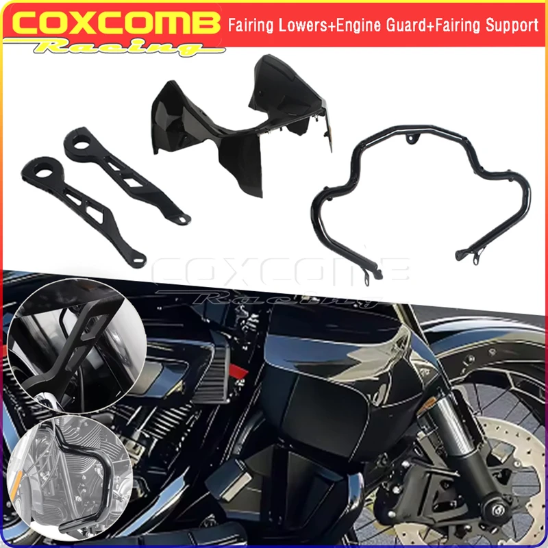 Motorcycle Crash Bar Fairing Supports Engine Spoiler Guard Kit For Harley Touring FLTRXL FLTRT 2026-Up FLTRXSE 23-26 FLTRX 24-26
Motorcycle Crash Bar Fairing Supports Engine Spoiler Guard Kit For Harley Touring FLTRXL FLTRT 2026-Up FLTRXSE 23-26 FLTRX 24-26