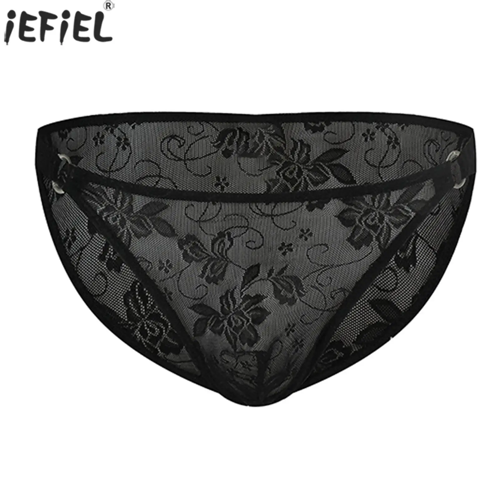 Mens Sexy See-Through Floral Lace Underwear Soild Color Cross-Dresser Briefs Bulge Pouch O Ring Sissy Soft Underpants Clubwear
Mens Sexy See-Through Floral Lace Underwear Soild Color Cross-Dresser Briefs Bulge Pouch O Ring Sissy Soft Underpants Clubwear