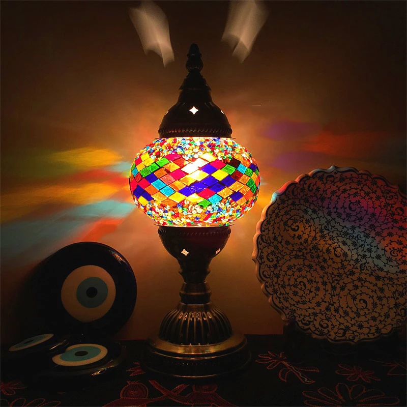 Turkish mosaic table Lamp vintage art deco Handcrafted lamparas de mesa Glass romantic bed light Decor Southeast Asia EU US Plug
Turkish mosaic table Lamp vintage art deco Handcrafted lamparas de mesa Glass romantic bed light Decor Southeast Asia EU US Plug