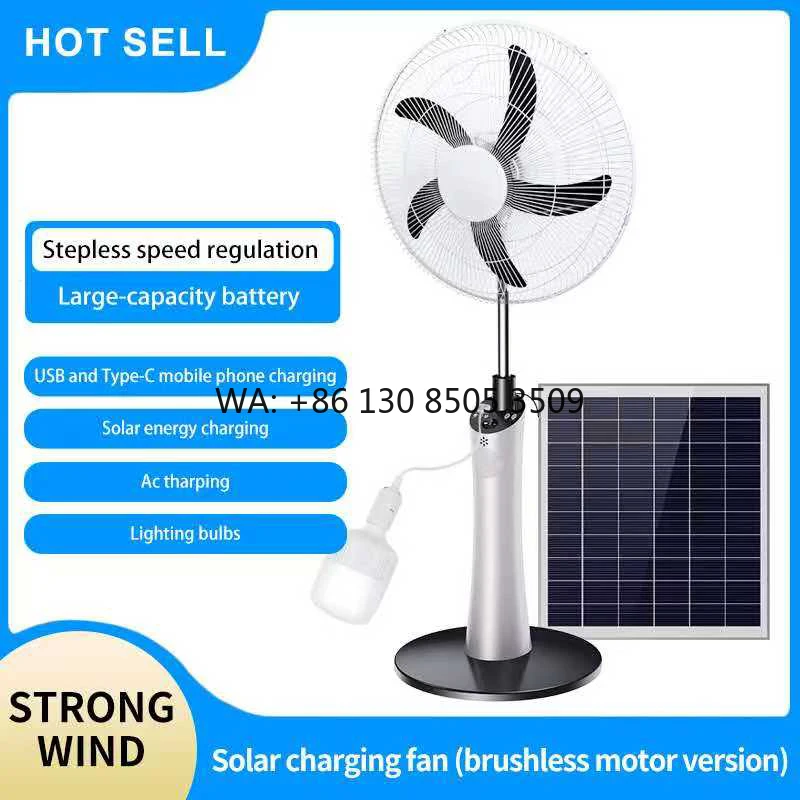 18 Inch 5 Blades 6 Gears Plastic USB Interface Rechargeable Lithium Battery Electric Solar Standing Fan
18 Inch 5 Blades 6 Gears Plastic USB Interface Rechargeable Lithium Battery Electric Solar Standing Fan