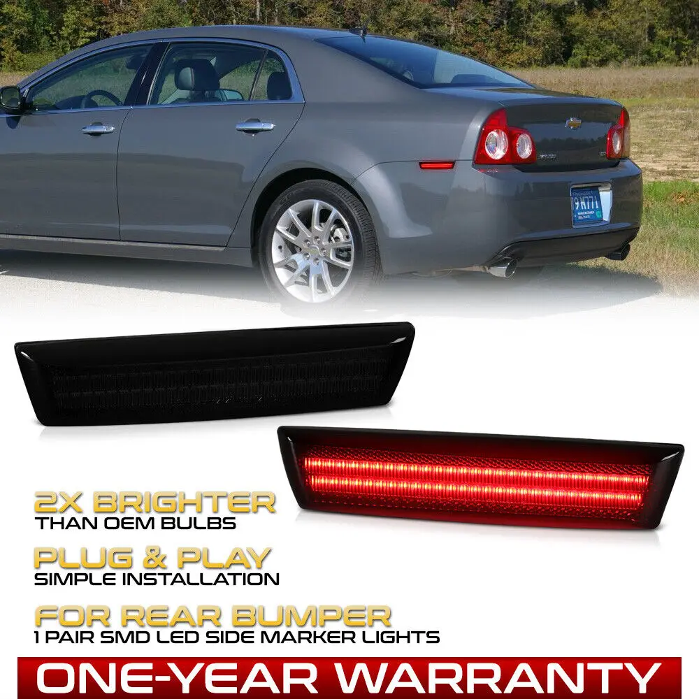 Rear Smoked Lens Red LED Amber Side Marker Light Lamp For 2008-2012 Chevy Malibu
Rear Smoked Lens Red LED Amber Side Marker Light Lamp For 2008-2012 Chevy Malibu