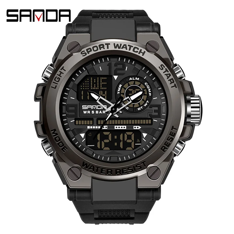 SANDA Outdoor Sports Waterproof Watch Men's and Women's Multifunctional Alarm Clock Luminous Electronic Watch
SANDA Outdoor Sports Waterproof Watch Men's and Women's Multifunctional Alarm Clock Luminous Electronic Watch