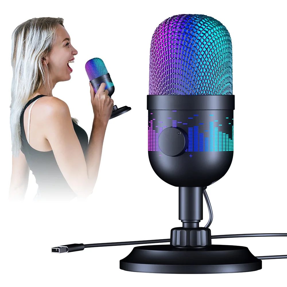 USB Condenser Microphone 192KHz/24Bit Gaming Microphone PC Condenser Mic for Studio Recording Streaming Content Creation
USB Condenser Microphone 192KHz/24Bit Gaming Microphone PC Condenser Mic for Studio Recording Streaming Content Creation