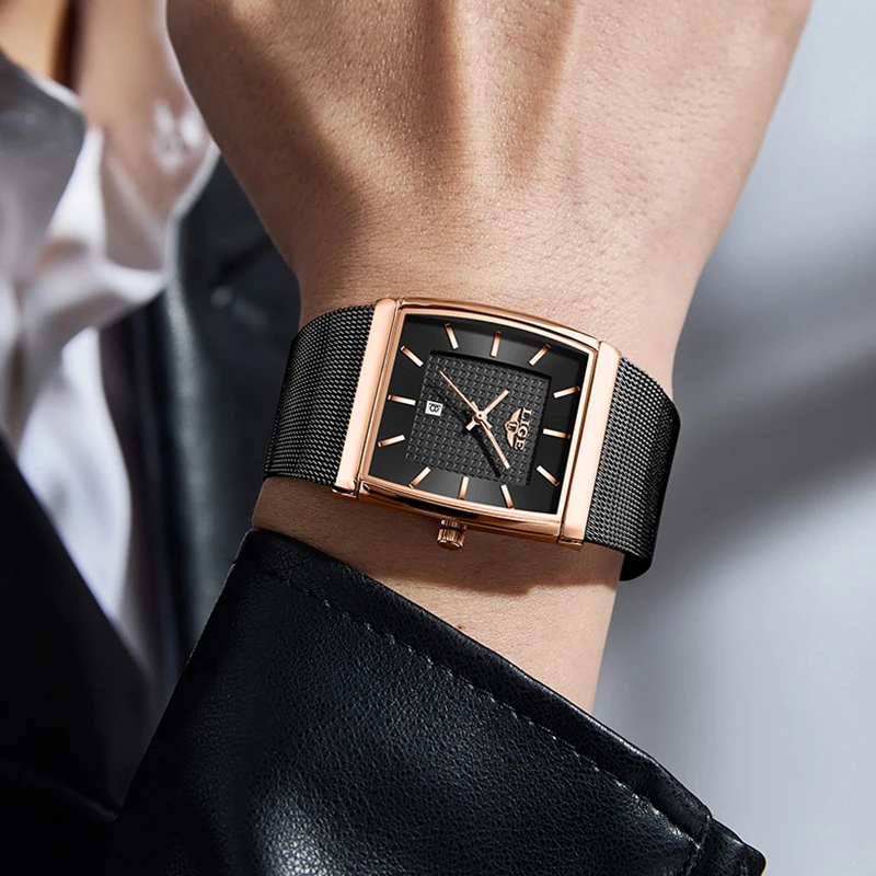 LIGE New Luxury Square Watches Men Casual Fashion Quartz Wristwatches Mesh Strap Waterproof Luminous Mens Watch Gifts Reloj 2026
LIGE New Luxury Square Watches Men Casual Fashion Quartz Wristwatches Mesh Strap Waterproof Luminous Mens Watch Gifts Reloj 2026