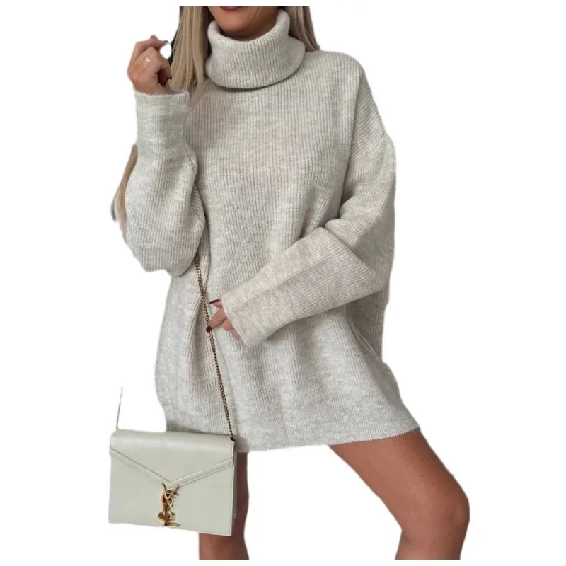 2025 Fall/Winter New Women's High-Collared Long Sleeve Knitted Long Knitted Sweater Women's Top
2025 Fall/Winter New Women's High-Collared Long Sleeve Knitted Long Knitted Sweater Women's Top